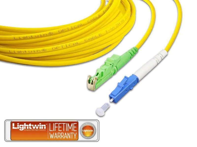 Lightwin LWL-Patchkabel E2000/APC-LC, Singlemode, Simplex, 1m