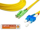 Lightwin LWL-Patchkabel E2000/APC-SC, Singlemode, Duplex, 20m