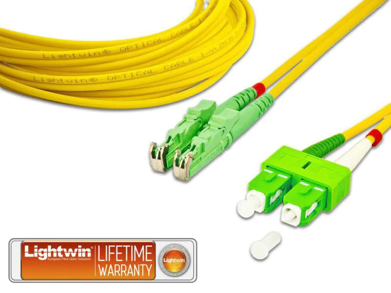 Lightwin LWL-Patchkabel E2000/APC-SC/APC, Singlemode, Duplex, 5m
