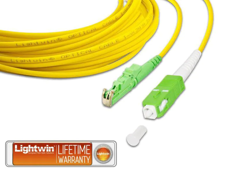 Lightwin LWL-Patchkabel E2000/APC-SC/APC, Singlemode, Simplex, 3m