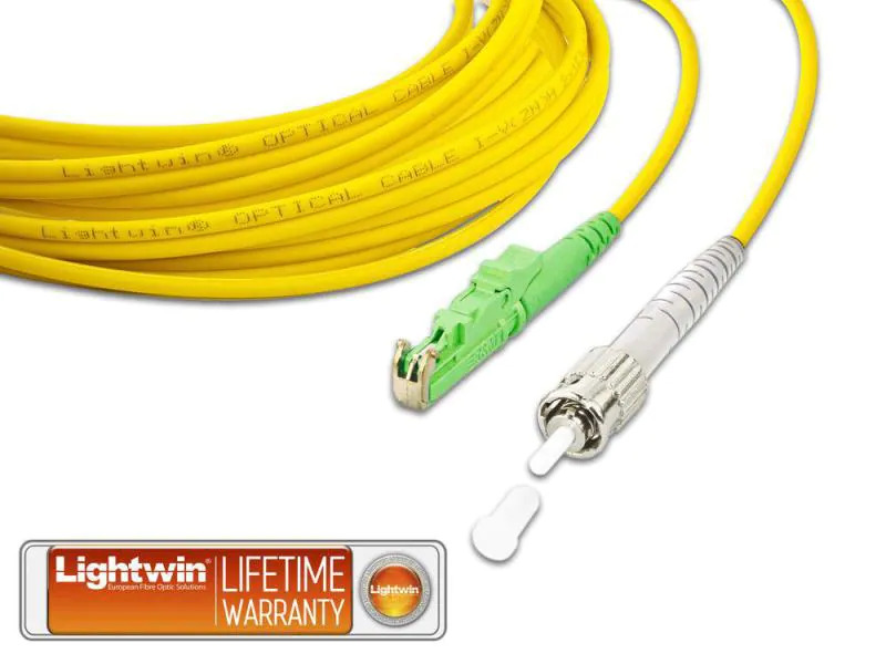 Lightwin LWL-Patchkabel E2000/APC-ST, Singlemode, Simplex, 1m
