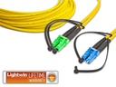 Lightwin LWL-Patchkabel LC/APC-LC, Singlemode, Duplex, 1m