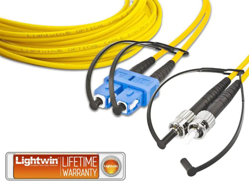 Lightwin LWL-Patchkabel SC-ST, Singlemode, Duplex, 1m
