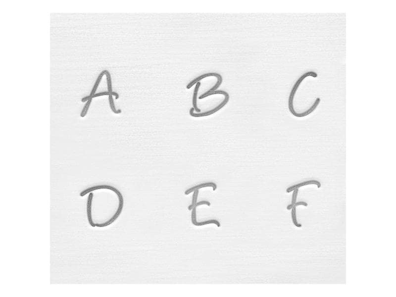 ImpressArt Prägestempel Set 3 mm Grossbuchstaben, 27 Stück