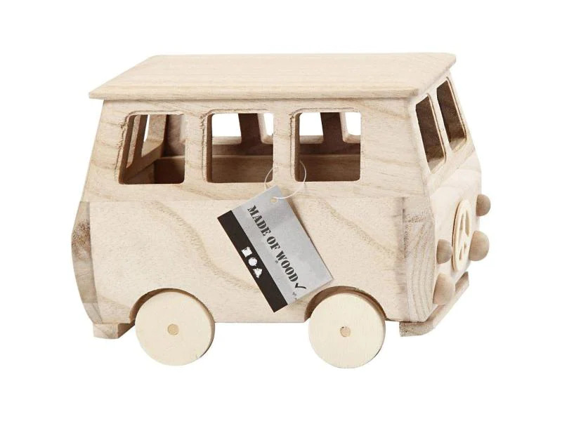 Creativ Company Mini-Fahrzeug Bus 17 x 10 x 13 cm