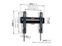 Vogel's Wandhalterung TVM 3205 Schwarz