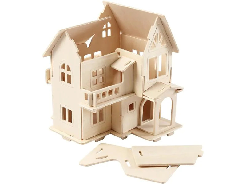 Creativ Company Mini-Haus 3D mit Balkon