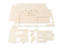 Creativ Company Mini-Haus 3D mit Balkon