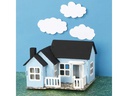 Creativ Company Mini-Haus 3D mit Balkon