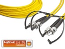 Lightwin LWL-Patchkabel ST-ST, Singlemode, Duplex, 2m