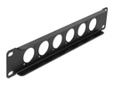 Delock Verteilerplatte 10 D-Typ, Leer Patchpanel, 6 Port
