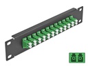 Delock Verteilerplatte 10″ LWL Patchpanel 12 Port LC Duplex schwarz