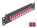 Delock Verteilerplatte 10″ LWL Patchpanel 12 Port LC Duplex schwarz