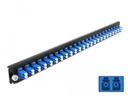 Delock Verteilerplatte Frontblende 24 Port LC Duplex blau