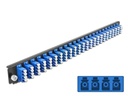 Delock Verteilerplatte Frontblende 24 Port LC Quad OS2 SM blau