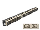 Delock Verteilerplatte Frontblende 24 Port SC Duplex OM2 MM beige
