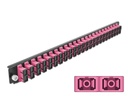 Delock Verteilerplatte Frontblende 24 Port SC Duplex OM4 MM violett