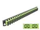 Delock Verteilerplatte Frontblende 24 Port SC Duplex OM5 MM grün