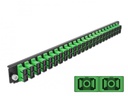 Delock Verteilerplatte Frontblende 24 Port SC Duplex OS2 SM grün