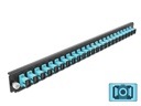 Delock Verteilerplatte Frontblende 24 Port SC Simplex aqua