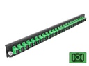 Delock Verteilerplatte Frontblende 24 Port SC Simplex grün