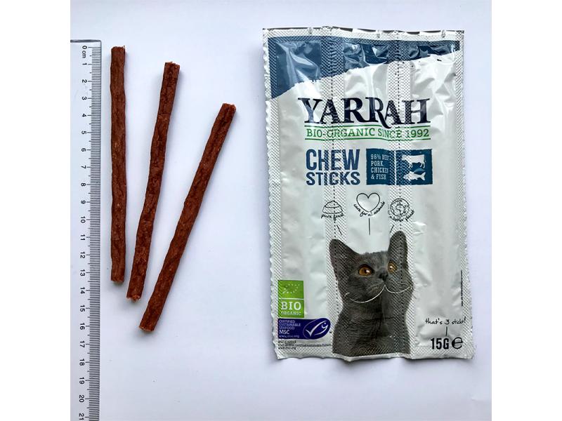 Yarrah Chew Sticks Bio-Kaustangen für Katzen