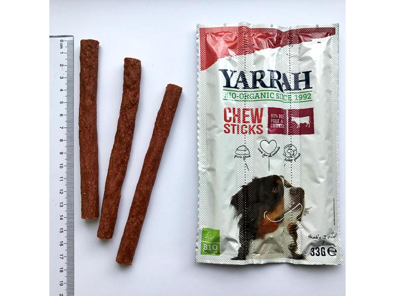 Yarrah Kauartikel Chew Sticks Bio-Kaustangen für Hunde