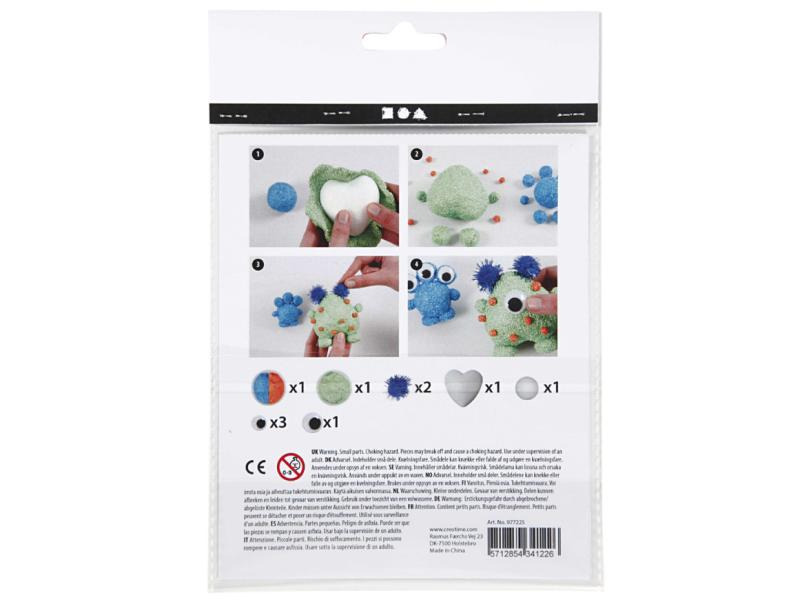 Creativ Company Modellier-Set Modellieren, Aliens, 1 Set