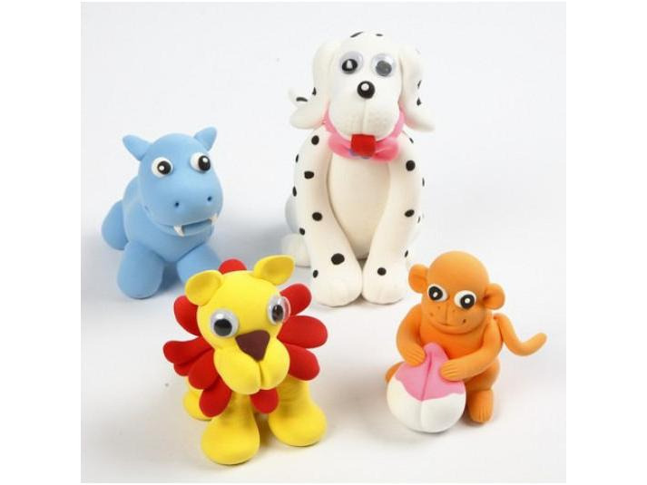 Creativ Company Modellier-Set Silk Clay 10 x 40 g Mehrfarbig