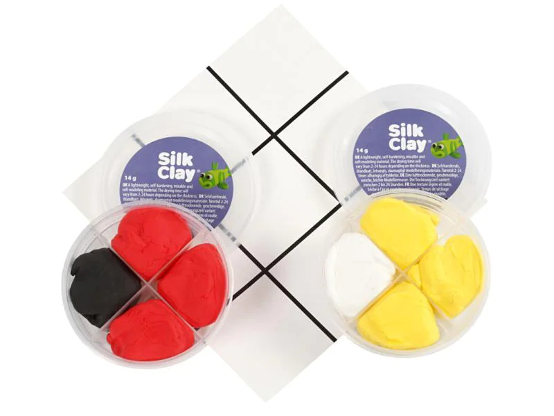 Creativ Company Modellier-Set Tic Tac Toe Modellieren, 1 Set