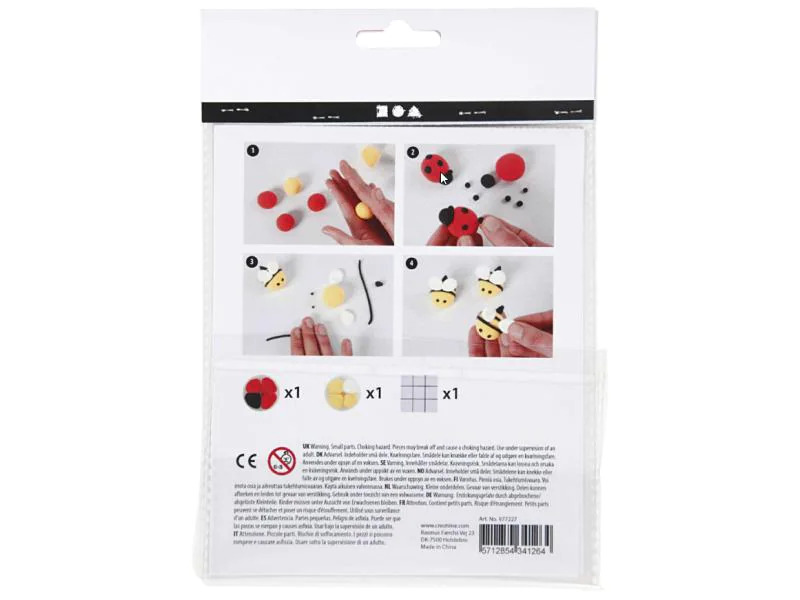 Creativ Company Modellier-Set Tic Tac Toe Modellieren, 1 Set