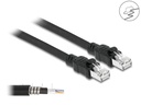 Delock Patchkabel Cat 6A, F/UTP, 0.5 m, Schwarz