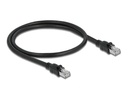 Delock Patchkabel Cat 6A, F/UTP, 0.5 m, Schwarz
