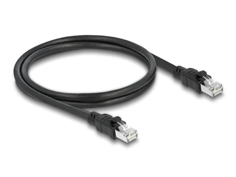 Delock Patchkabel Cat 6A, F/UTP, 1 m, Schwarz