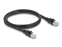Delock Patchkabel Cat 6A, F/UTP, 1 m, Schwarz