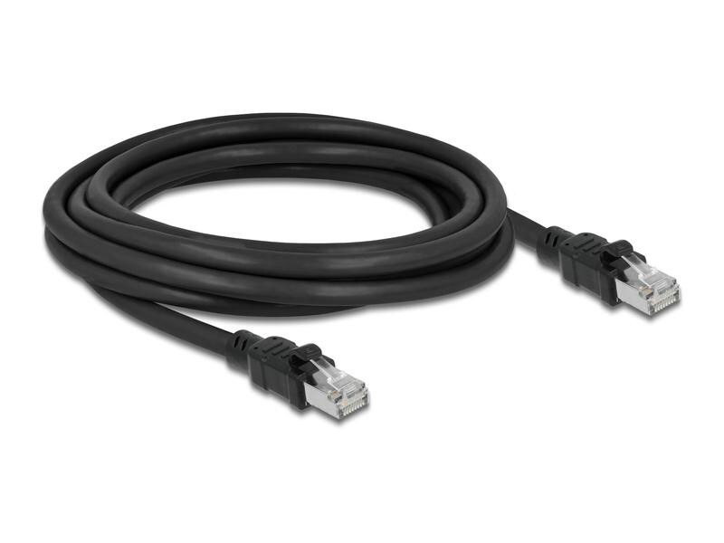 Delock Patchkabel Cat 6A, F/UTP, 3 m, Schwarz