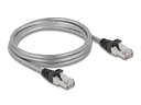 Delock Patchkabel Cat 6A, U/FTP, 2 m, Silber