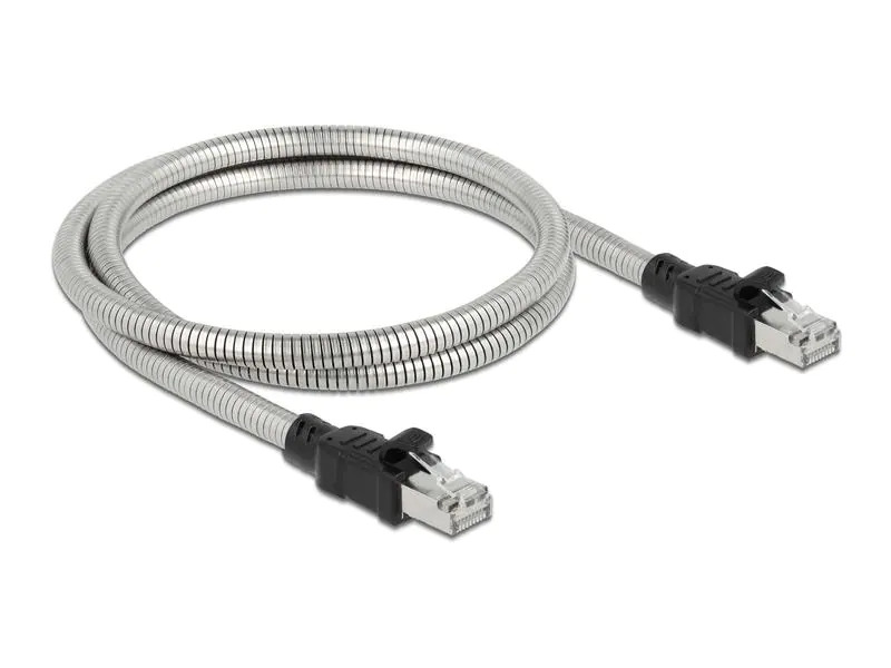 Delock Patchkabel Cat 6A, U/FTP, 3 m, Silber