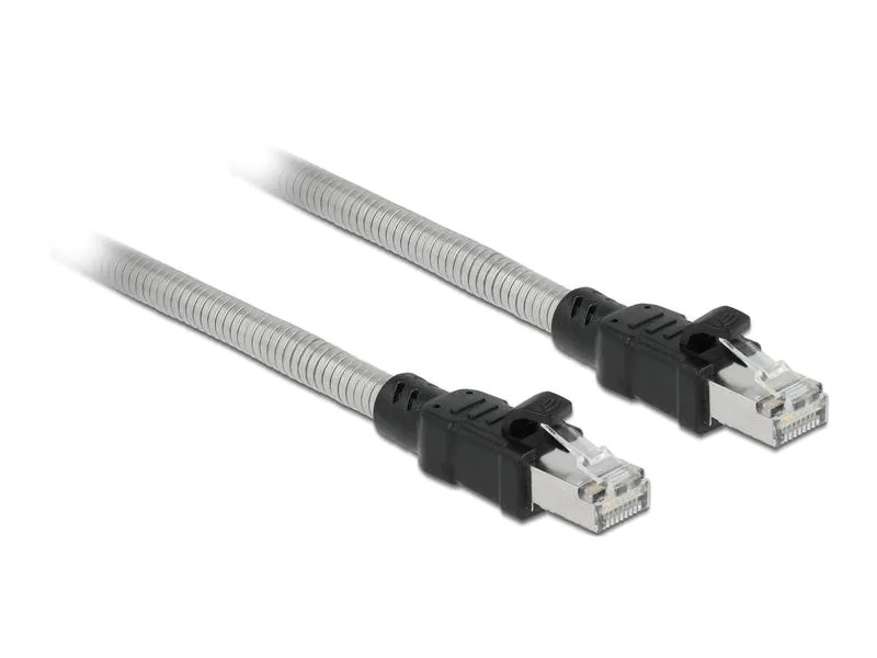 Delock Patchkabel Cat 6A, U/FTP, 3 m, Silber