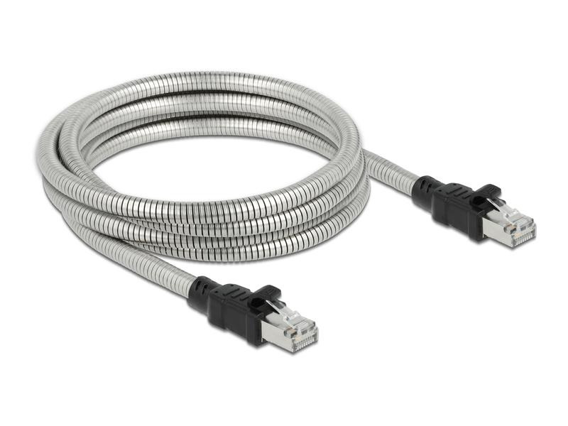 Delock Patchkabel Cat 6A, U/FTP, 5 m, Silber