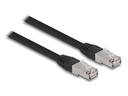 Delock Patchkabel Outdoor Cat 6A, S/FTP, 1 m, Schwarz