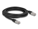 Delock Patchkabel Outdoor Cat 6A, S/FTP, 3 m, Schwarz