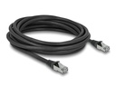 Delock Patchkabel Outdoor Cat 6A, S/FTP, 5 m, Schwarz