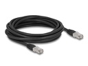 Delock Patchkabel Outdoor Cat 6A, S/FTP, 5 m, Schwarz