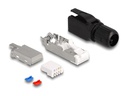 Delock Stecker RJ45 Cat.6A 1 Stück, Schwarz