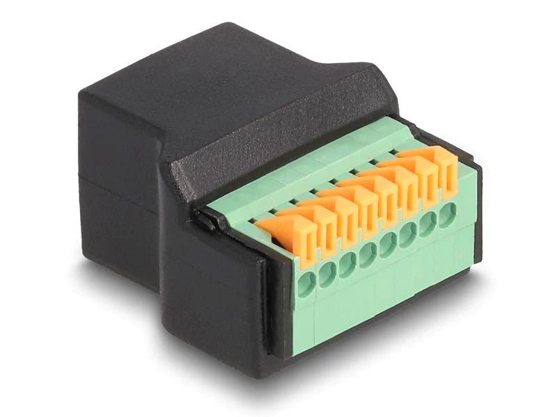 Delock Buchse RJ45 zu Terminalblock, 1 Stück