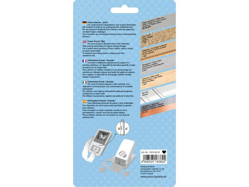 URSUS Motivstanzer Power 3.81 cm, Herz