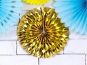 Partydeco Rosetten Metallic 3 Stück, Gold