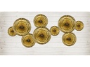 Partydeco Rosetten Metallic 3 Stück, Gold