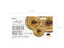 Partydeco Rosetten Metallic 3 Stück, Gold